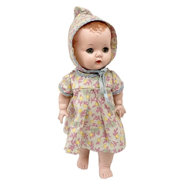 Vintage Hard Plastic Twist Legs Turn Head Doll - Picture 3 of 15